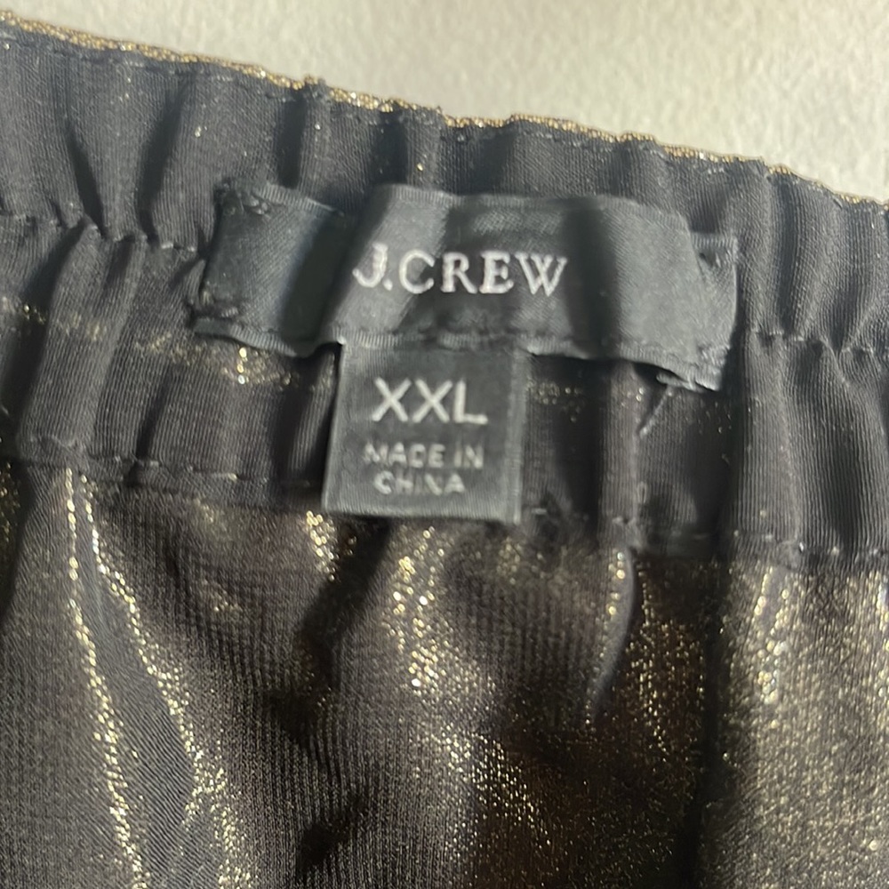 J Crew Gold Lamé skirt - Picture 3 of 3